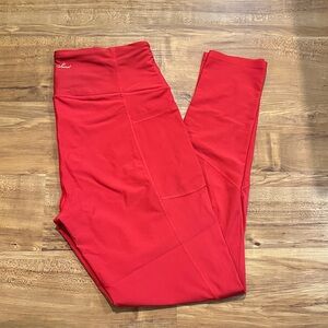 Victoria's Secret Bold Candy Red Leggings
